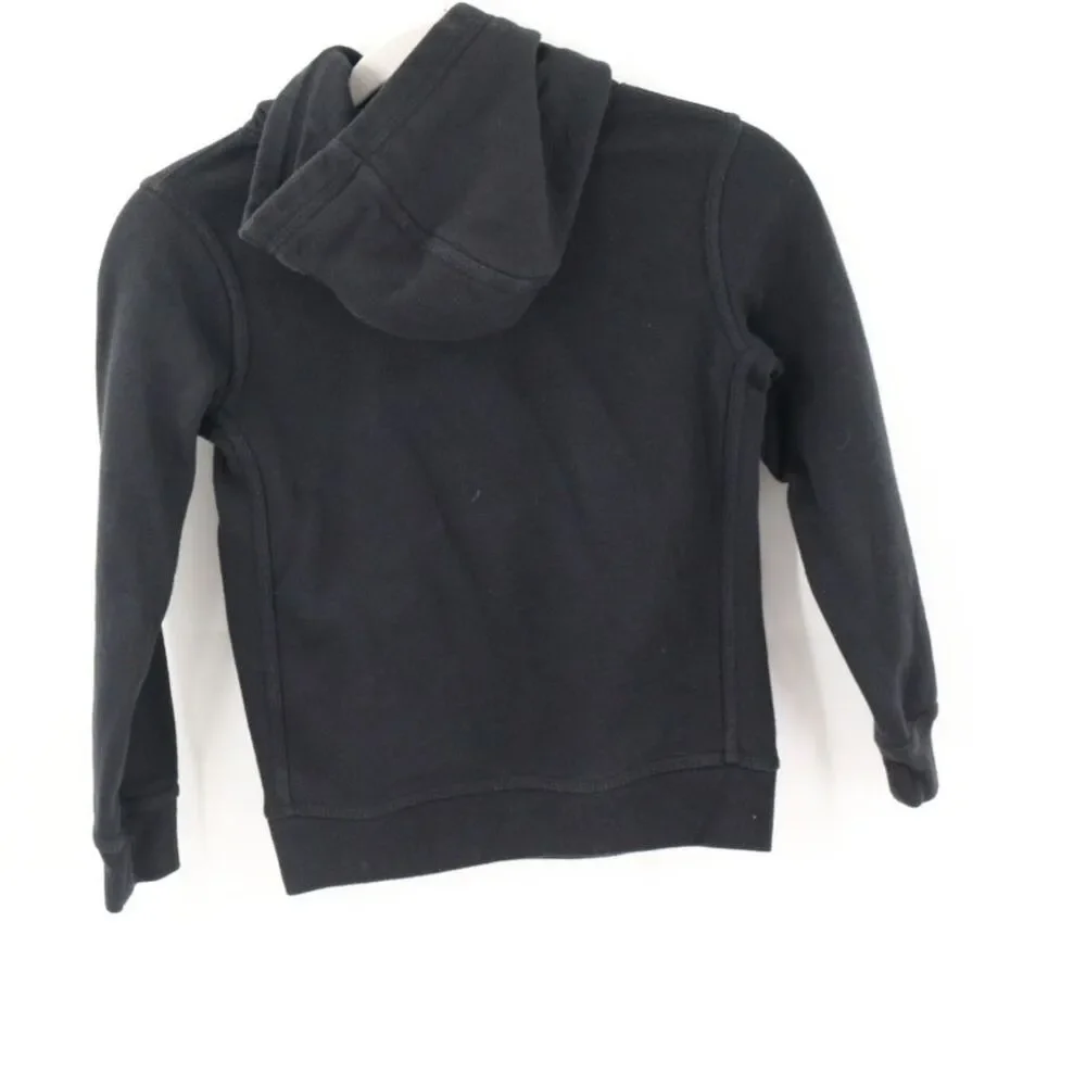 Nike Girls Gold and Black Hoodie Sweatshirt Size 5-6 Metallic
